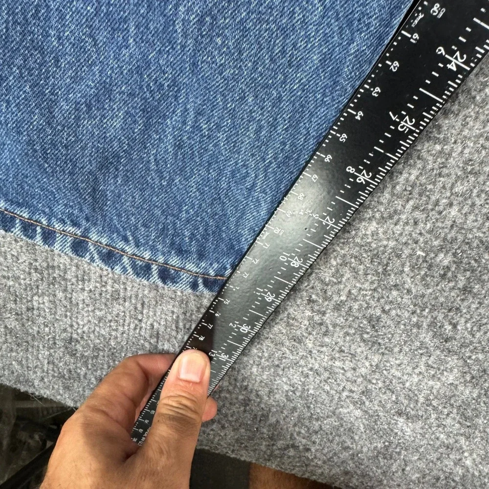 Levis Jeans Mens Size 30x29 Blue 560 Loose Fit Straight Leg Distressed USA Made
